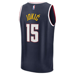 Nikola Jokic Denver Nuggets Fast Break Replica Player Jersey Icon Edition Navy | Fanatics discount