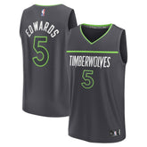 Anthony Edwards Minnesota Timberwolves Fast Break Replica Player Jersey Statement Edition Anthracite | Fanatics outlet
