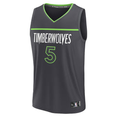 Anthony Edwards Minnesota Timberwolves Fast Break Replica Player Jersey Statement Edition Anthracite | Fanatics outlet