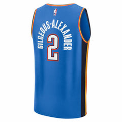 Shai Gilgeous-Alexander Oklahoma City Thunder Fast Break Replica Player Jersey Icon Edition Blue | Fanatics outlet