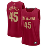 Donovan Mitchell Cleveland Cavaliers Fast Break Replica Player Jersey for sale Icon Editi- Wine | Fanatics for sale