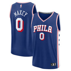 Tyrese Maxey Philadelphia 76ers Fast Break Replica Player Jersey Icon Edition Royal | Fanatics US