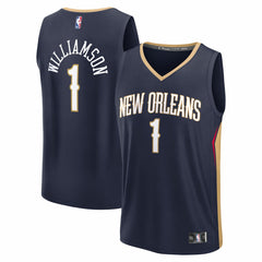 Zion Williamson New Orleans Pelicans Fast Break Replica Player Jersey Icon Edition Navy | Fanatics Near Me