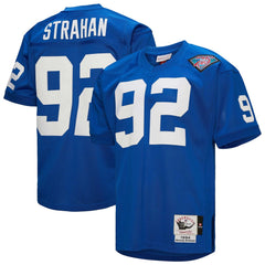 Mitchell & Ness Michael Strahan New York Giants 1994 Authentic Throwback Retired Player Jersey Royal