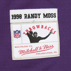 Mitchell & Ness Randy Moss Minnesota Vikings Player Name & Number Hoodie Legacy Jersey Purple
