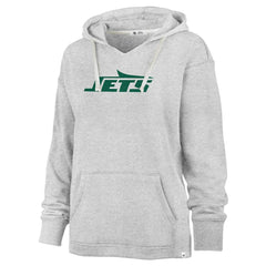 47 brand New York Jets '47 Women's Premier Kennedy V-Neck Pullover Hoodie Gray