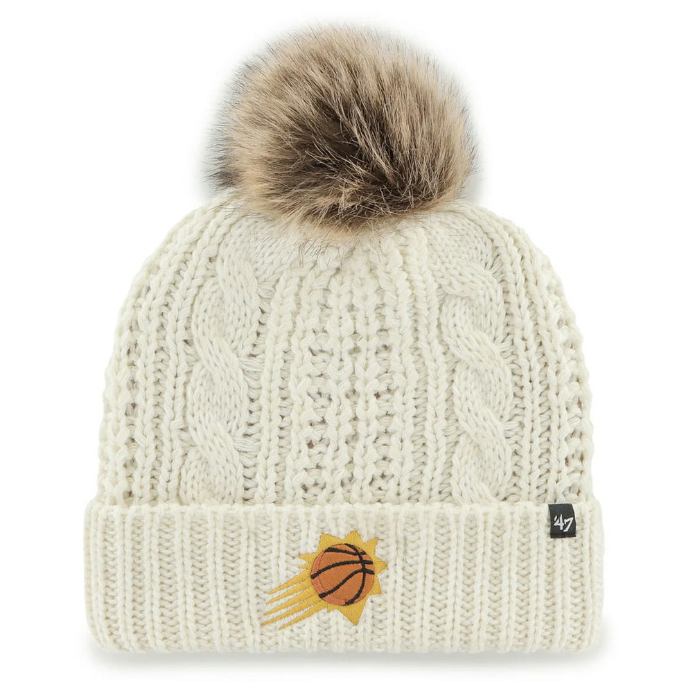 Phoenix Suns '47 Women's Meeko Cuffed Knit Hat with Pom Cream | 47 brand for sale