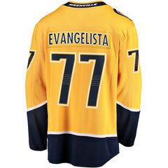 Luke Evangelista Nashville Predators Fanatics Premier Breakaway Player Jersey - Gold - NHL 201454727