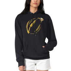 Minnesota Vikings G-III 4Her by Carl Banks Women's Football Logo Fleece Tri-Blend Pullover Hoodie Black