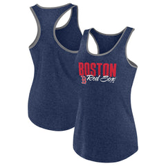 Boston Red Sox Profile Women's Plus Size Racerback Tank Top - Navy - MLB Sale