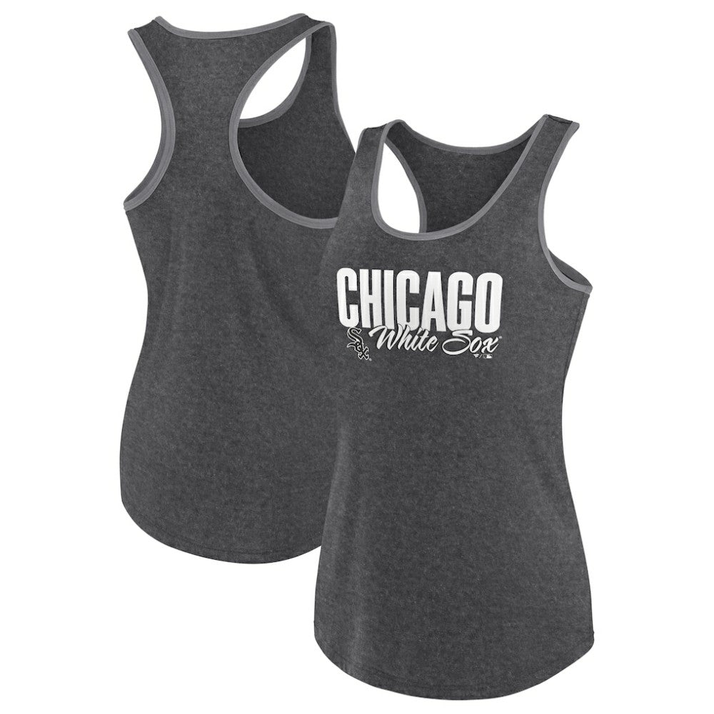 Chicago White Sox Profile Women's Plus Size Racerback Tank Top - Black - MLB on Sale