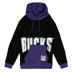 Milwaukee Bucks Hardwood Classics Big Face 5.0 Pullover Hoodie Black | Mitchell & Ness online