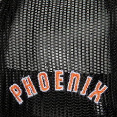 Phoenix Suns Hardwood Classics Blocker Foam Front Trucker Snapback Hat White | Mitchell & Ness US