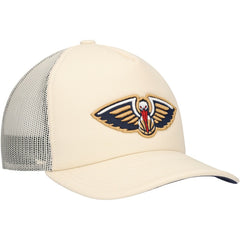 New Orleans Pelicans Trucker Adjustable Hat Cream | Mitchell & Ness