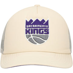 Sacramento Kings Trucker Adjustable Hat Cream | Mitchell & Ness
