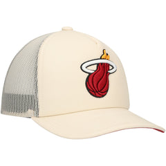 Miami Heat Trucker Adjustable Hat Cream | Mitchell & Ness online