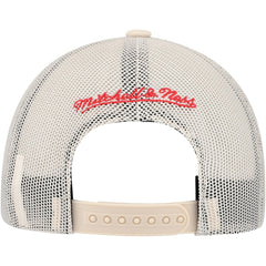 Chicago Blackhawks Mitchell & Ness Foam Front Trucker Adjustable Hat - Cream - NHL 201463700