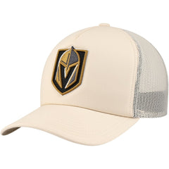 Vegas Golden Knights Mitchell & Ness Foam Front Trucker Adjustable Hat - Cream - NHL 201463704