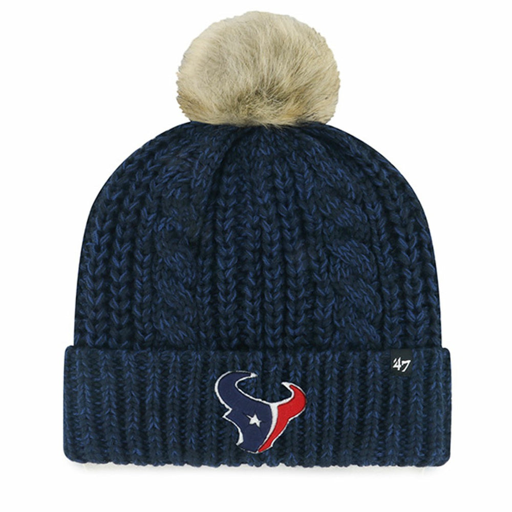 47 brand Houston Texans '47 Women's Meeko Cuffed Knit Hat with Pom Navy