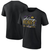 Derrick Henry Baltimore Ravens King Henry's Crown T-Shirt Black