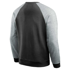Fanatics New Orleans Saints Darius Rucker Collection Colorblock Pullover Sweatshirt Black/Heather Gray