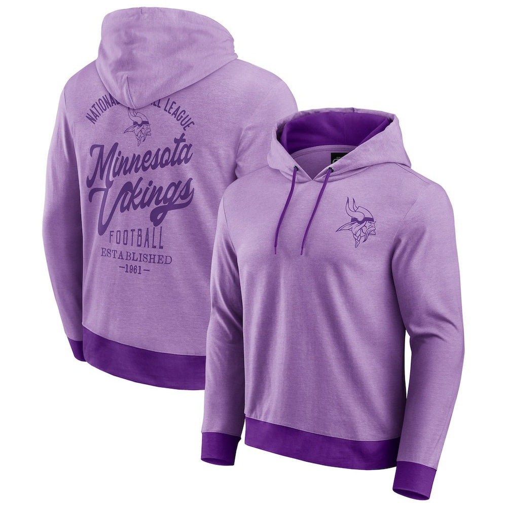 Fanatics Minnesota Vikings Darius Rucker Collection Tonal Knit Pullover Hoodie Purple