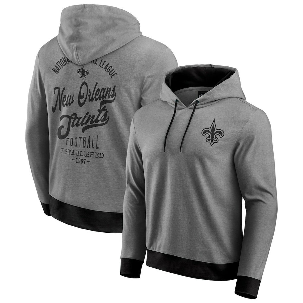 Fanatics New Orleans Saints Darius Rucker Collection Tonal Knit Pullover Hoodie Black