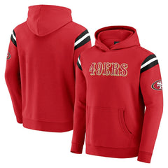 Fanatics San Francisco 49ers Darius Rucker Collection Football Washed Pullover Hoodie Scarlet