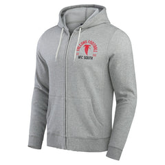 Atlanta Falcons Darius Rucker Collection Vintage Stripe Full-Zip Hoodie Heather Gray