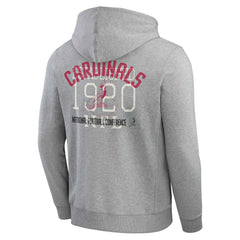 Fanatics Arizona Cardinals Darius Rucker Collection Vintage Stripe Full-Zip Hoodie Heather Gray