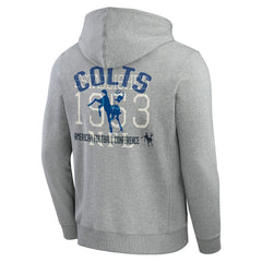 Fanatics Indianapolis Colts Darius Rucker Collection Vintage Stripe Full-Zip Hoodie Heather Gray