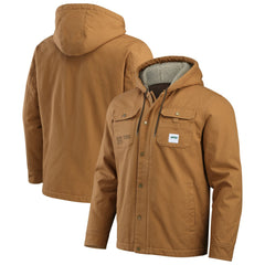 Fanatics New York Jets Darius Rucker Collection Canvas Full-Zip Hoodie Jacket Tan