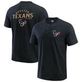 Fanatics Houston Texans Darius Rucker Collection Washed Henley T-Shirt Black