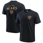 Fanatics Chicago Bears Darius Rucker Collection Washed Henley T-Shirt Black