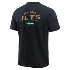Fanatics New York Jets Darius Rucker Collection Washed Henley T-Shirt Black