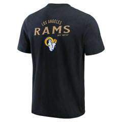 Fanatics Los Angeles Rams Darius Rucker Collection Washed Henley T-Shirt Black