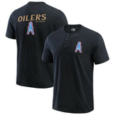 Fanatics Tennessee Titans Darius Rucker Collection Washed Henley T-Shirt Black