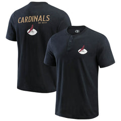 Fanatics Arizona Cardinals Darius Rucker Collection Washed Henley T-Shirt Black