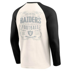 Fanatics Las Vegas Raiders Darius Rucker Collection Raglan Henley T-Shirt Cream/Black