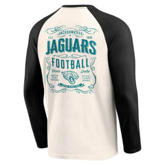 Fanatics Jacksonville Jaguars Darius Rucker Collection Raglan Henley T-Shirt Cream/Black