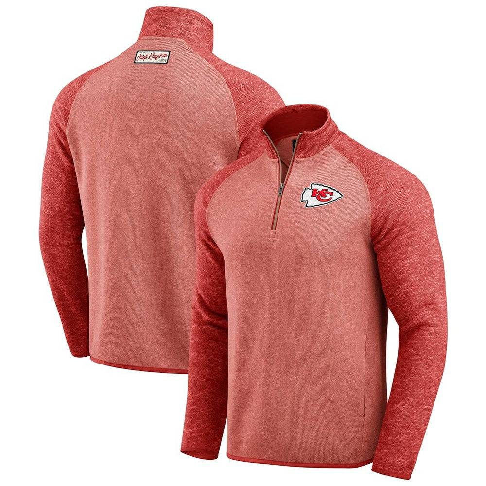 Fanatics Kansas City Chiefs Darius Rucker Collection Tonal Quarter-Zip Jacket Red