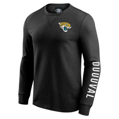 Fanatics Jacksonville Jaguars Darius Rucker Collection Washed Waffle-Knit Long Sleeve T-Shirt Black