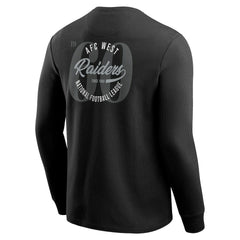 Fanatics Las Vegas Raiders Darius Rucker Collection Washed Waffle-Knit Long Sleeve T-Shirt Black