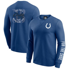 Fanatics Indianapolis Colts Darius Rucker Collection Washed Waffle-Knit Long Sleeve T-Shirt Royal