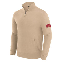 San Francisco 49ers J. Palmer Franchise Quarter-Zip Sweater Tan