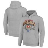 San Francisco 49ers Starter 80s Retro Pullover Hoodie Heather Gray