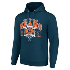 Chicago Bears Starter 80s Retro Pullover Hoodie Navy