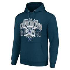 Dallas Cowboys Starter 80s Retro Pullover Hoodie Navy