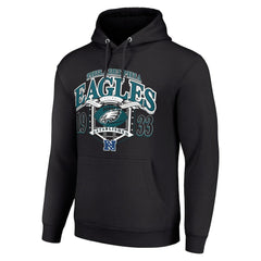 Philadelphia Eagles Starter 80s Retro Pullover Hoodie Black
