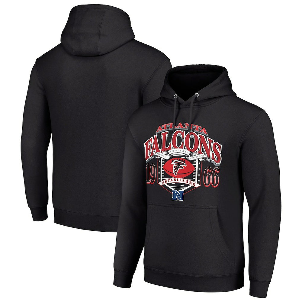 Atlanta Falcons Starter 80s Retro Pullover Hoodie Black